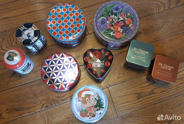 Жестяные банки для чая