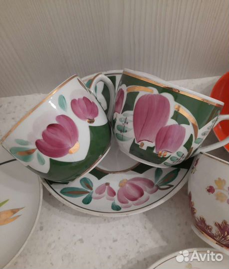 Чайные пары СССР. Дулево, Вербилки