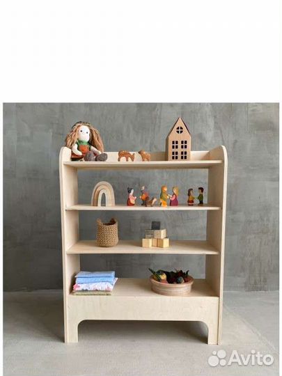 Стеллаж, гардероб, книжная полка монтессори