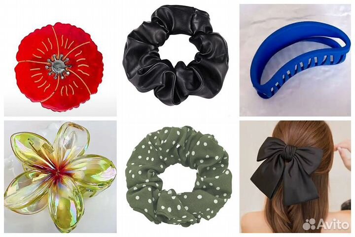Заколки, крабики, резинки, кокошник Возможен Обмен