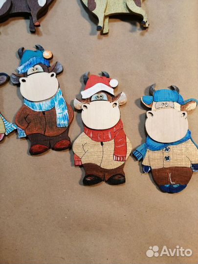 Ёлочные игрушки из фанеры