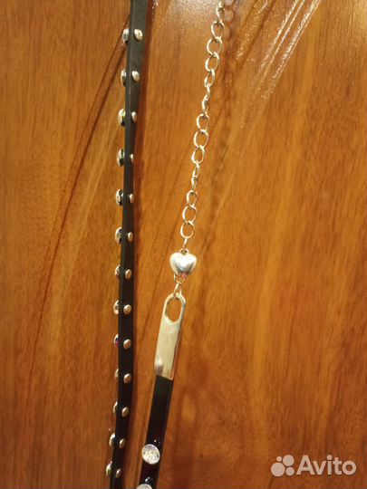 Ремень женский кожаный черный