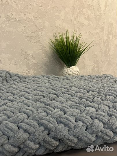 Плед вязанный ручная работа