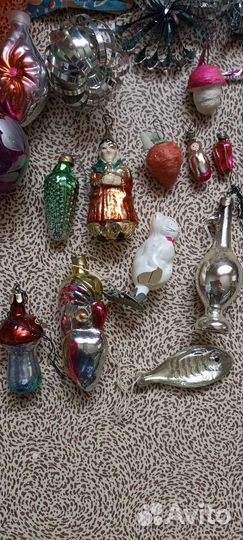 Винтажные ёлочные игрушки СССР