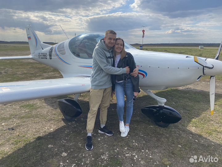 Полет на двухместном самолете