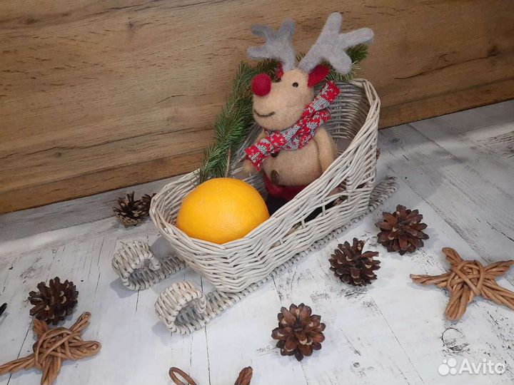 Сани плетеные