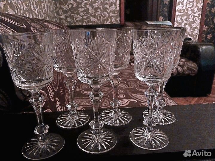 Хрустальные фужеры СССР