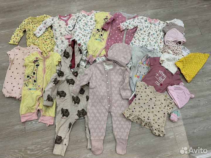 Вещи на девочку 50 по 86