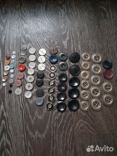 Старинные пуговицы СССР 70 шт