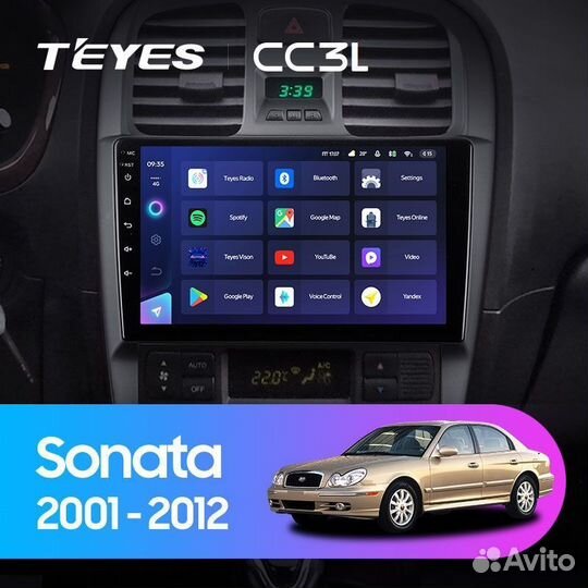 Автомагнитола Hyundai Sonata EF Teyes CC3L 4/32гб