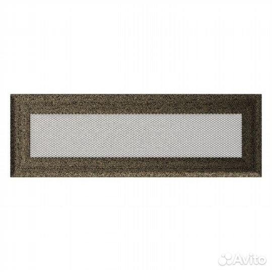 Вент решетка Kratki Оскар Черная латунь 17 х 30