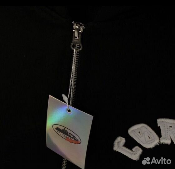 Зип худи corteiz черное