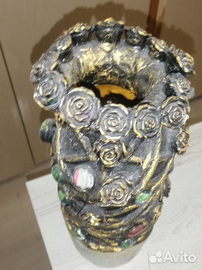 Ваза для цветов,ручная работа,под винтаж