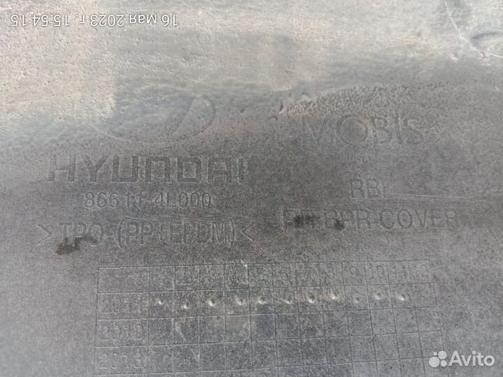 Бампер задний Hyundai Solaris 1