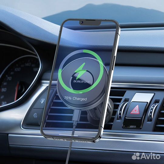 Автомобильный автодержатель беспроводная зарядка
