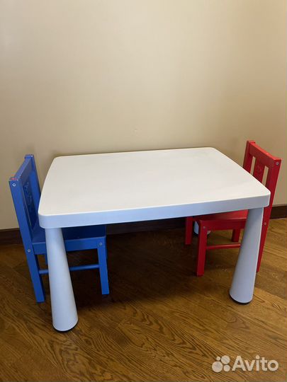 Детский стол и стул IKEA