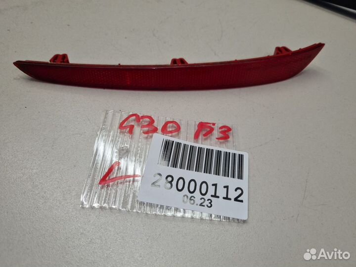 Отражатель в бампер задний левый BMW 5 G30 F90 201