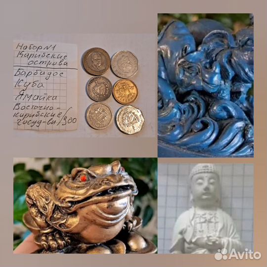 Фигурки Сувениры Фен-шуй, монеты Карибов