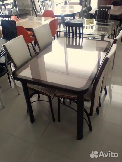 Стол кухонный Одиссей стекло 0,9 м