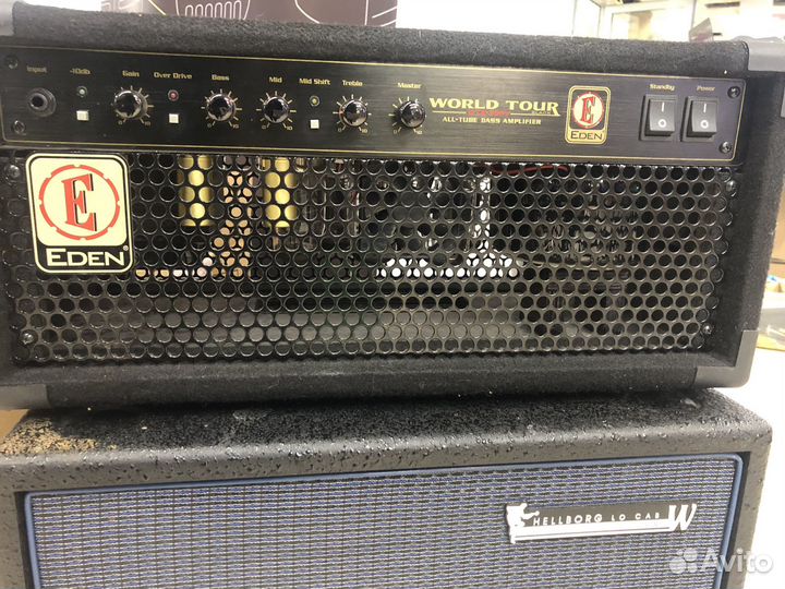 Басовый стэк кабинет с головой Eden и Warwick