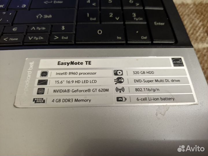 Packard Bell EasyNote TE 11 HC