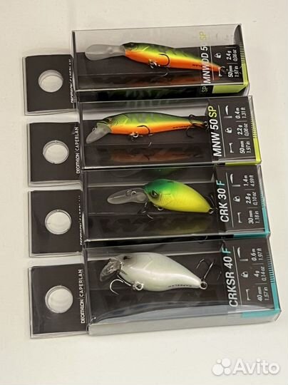 Воблеры для ультралайт, набор caperlan decathlon