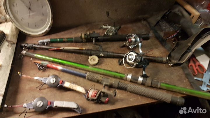 Удочки, катушки