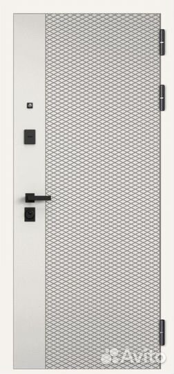 Железная дверь с зеркалом