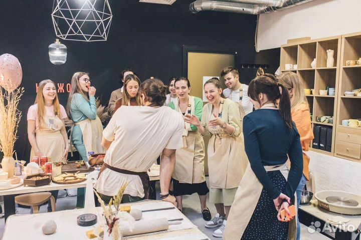 День рождение в гончарной мастерской