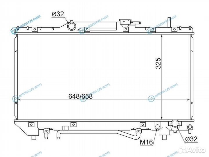 SG-TY0002-ST190-2.0 Радиатор toyota coronacarinaca