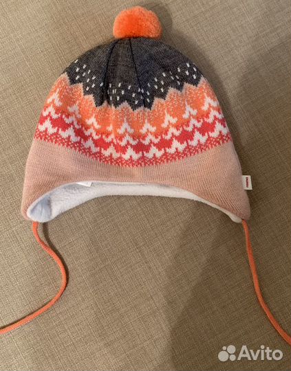 Шапка зимняя reima, рейма 44/46 см.Зимняя шапка на