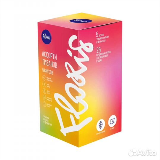 Ассорти тизанов, травяные купажи и чёрный чай Flor