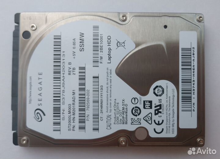 Жесткий диск HDD Seagate 2.5