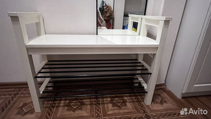 Вешалка и обувница hemnes IKEA