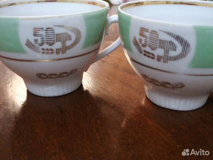 Фарфор агитация 50 лет СССР