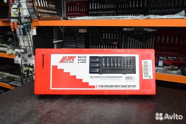 Набор головок торцевых глубоких ударных 12-гранных