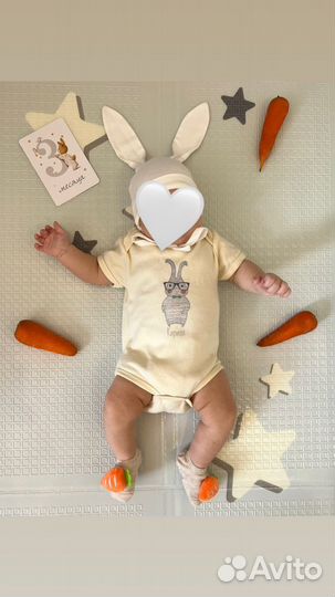 Шапочки и антицарапки для новорожденных