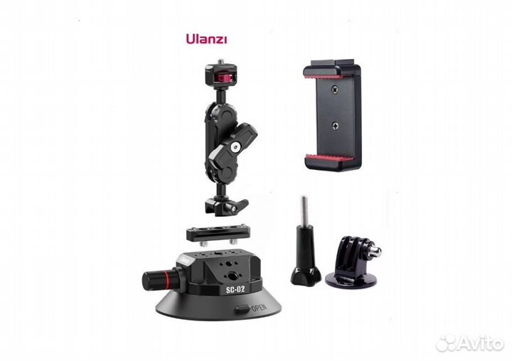 Набор Ulanzi: вакуумная присоска и крепления
