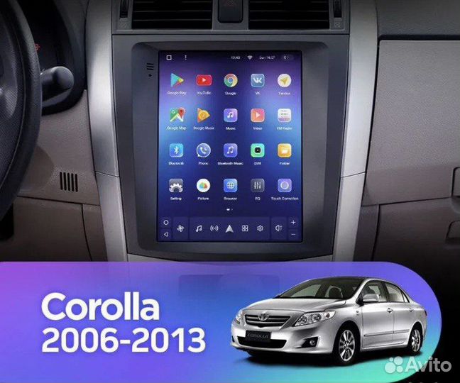 Магнитола Toyota Corolla E140/150 06-13 г Tesla