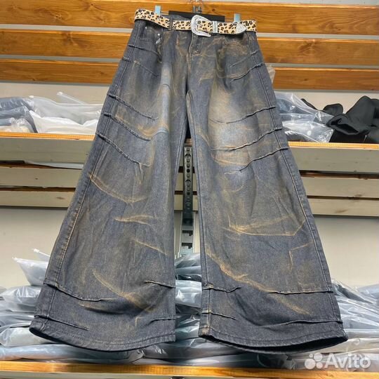 Широкие джинсы дистресс хит2025