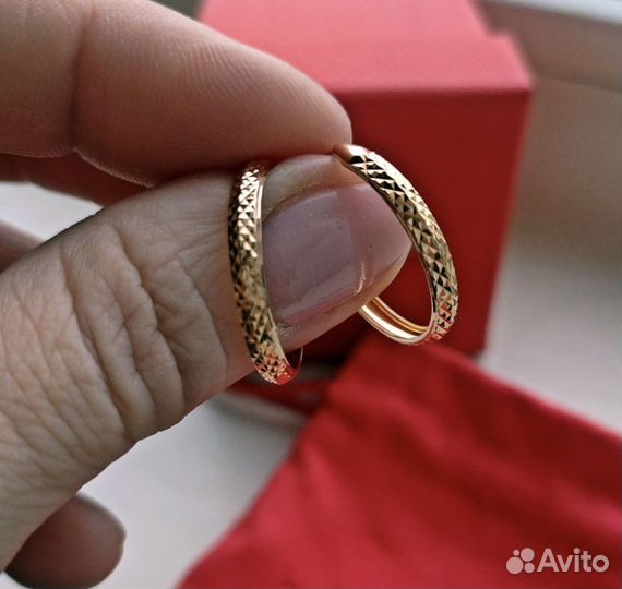 Золотые серьги конго 585