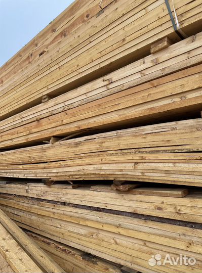 Доска обрезная сосна ель