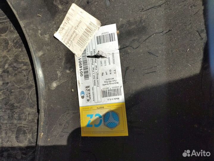 Крыло переднее левое Фиат панда