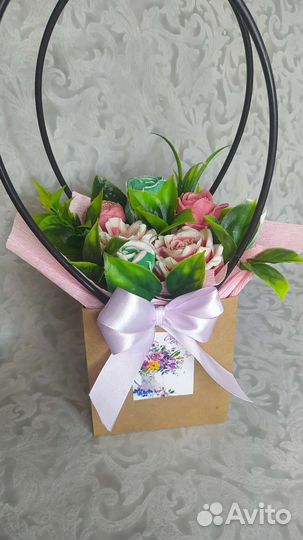 Букет цветов из мыла