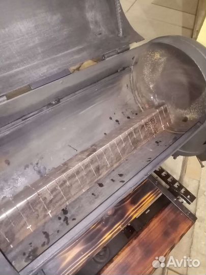 Мангал с коптильней, печью под казан