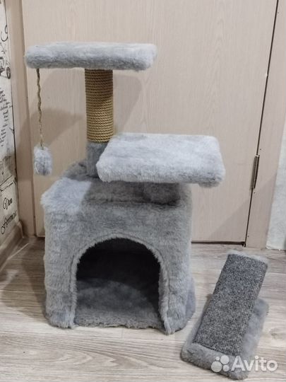 Домик для кошки с когтеточкой