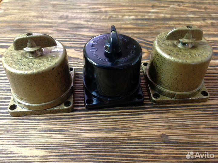 Выключатель пакетный под ретро проводку