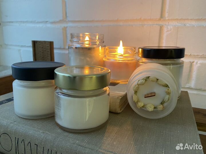 Ароматическая свеча соево-кокосовая