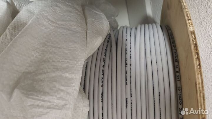 Кабель гибкая витая пара U/UTP Cat5e PVC 4х2х0,60