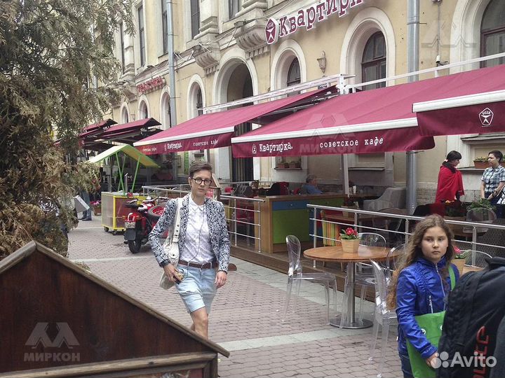 Маркизы для летних террас, кафе, ресторанов